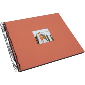 Goldbuch Spiralalbum Bella Vista lachs 34x30 cm 40 Seiten Ausstanzung