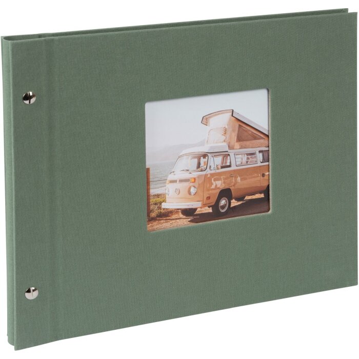 Album Goldbuch cu capac cu șurub Bella Vista Artichoke 30x25 cm 40 pagini negre