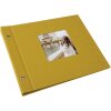 Goldbuch Schraubalbum Bella Vista senf 30x25 cm 40 schwarze Seiten
