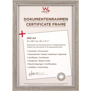 Walther MDF Holzrahmen Hygge 21x29,7 cm grau