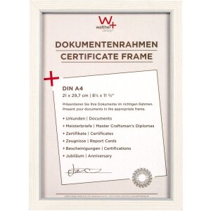 Walther MDF Holzrahmen Hygge 21x29,7 cm weiß