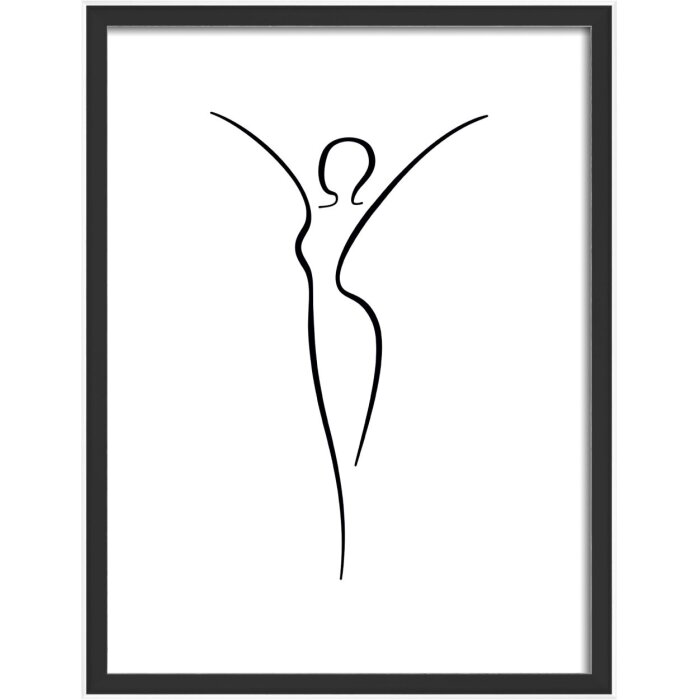 Walther Holzrahmen Silhouette 30x40 cm schwarz