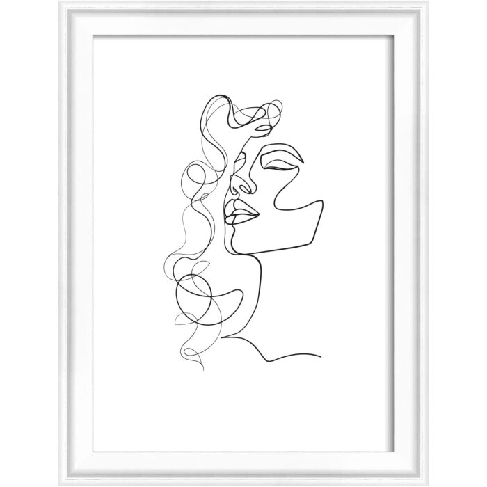 Ramă foto Walther Silhouette 13x18 cm albă