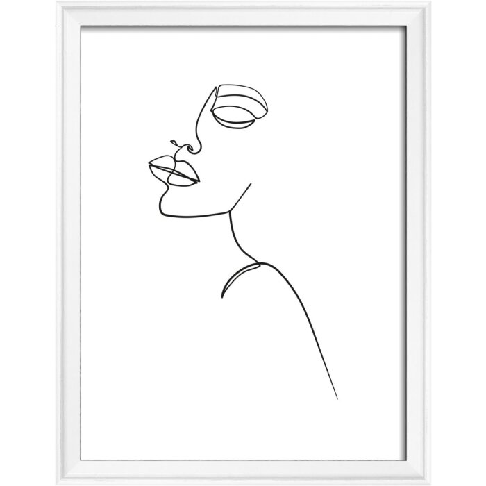 Walther Holzrahmen Silhouette 15x20 cm weiß