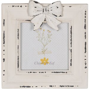 Clayre & Eef 2F1036 Bilderrahmen Weiß 16x2x17...