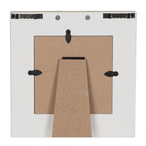 Clayre & Eef 2F1036 Bilderrahmen Weiß 16x2x17 cm 10x10 cm