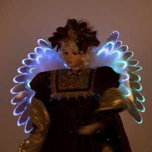 Clayre & Eef 50764 Deko Engel Rot 50x23x65 cm