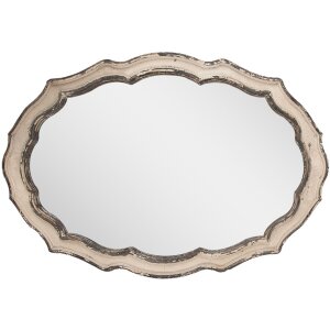 Spiegel perete Clayre & Eef 52S303, bej și maro, 52x3x75 cm