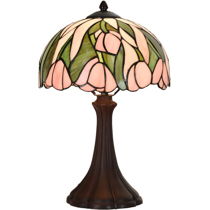 Lampa de masă LumiLamp Tiffany roz Ø 27x40 cm E14 40W