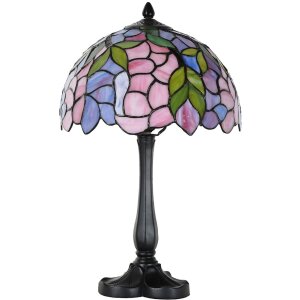 LumiLamp 5LL-6308 Lampă de masă Tiffany roz Ø...