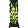 LumiLamp 5LL-6310 Tiffany Tischlampe Grün 18x18x45 cm E27 max 60W