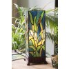 LumiLamp 5LL-6310 Tiffany Tischlampe Grün 18x18x45 cm E27 max 60W