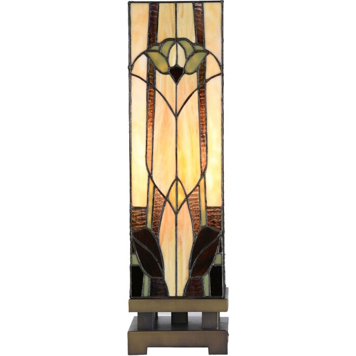 LumiLamp 5LL-6323 Tiffany Tischlampe Beige 15x15x54 cm E27 max 60W