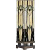 LumiLamp 5LL-6323 Tiffany Tischlampe Beige 15x15x54 cm E27 max 60W