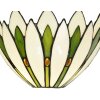 Lampa de perete Tiffany albă LumiLamp 5LL-6329 30x15x18 cm E14 max 40W