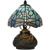 Lumină de masă Tiffany albastră Ø 20x28 cm E14 max 25W