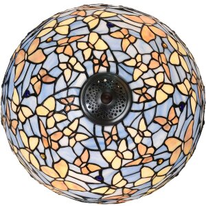 Lampa de masă Tiffany albastră LumiLamp 5LL-6344 Ø 40x60 cm