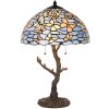 Lampa de masă Tiffany albastră LumiLamp 5LL-6344 Ø 40x60 cm