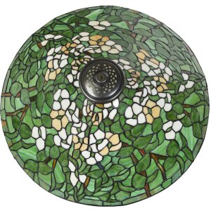 Lampa suspendată Tiffany LumiLamp 5LL-6351, Ø 50 cm, E27, 60W, verde