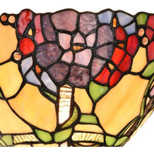 Lampa de perete Tiffany LumiLamp 5LL-6357, verde-bej, E14, 30x15x18 cm