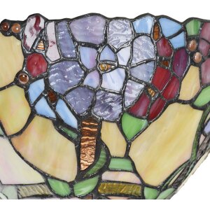 Lampa de perete Tiffany LumiLamp 5LL-6357, verde-bej, E14, 30x15x18 cm