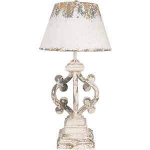 Clayre & Eef 5LMC0032 Tischlampe Beige Grau Ø...