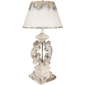 Clayre & Eef 5LMC0032 Tischlampe Beige Grau Ø...