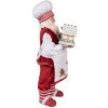 Clayre & Eef 65227 Weihnachtsmann Deko Rot Landhausstil 16x8x28 cm