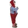 Clayre & Eef 65234 Weihnachtsdeko Weihnachtsmann Rot 16x8x28 cm