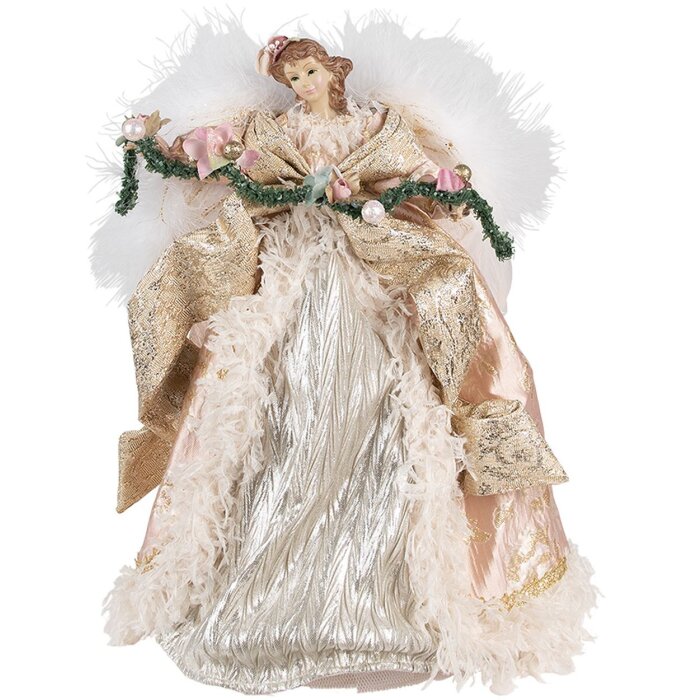 Deko Engel roz Clayre & Eef 25x20x40 cm