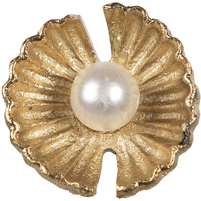 Clayre & Eef 65276 Türknopf Goldfarbig Ø 3x6 cm