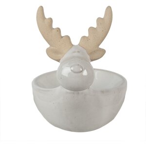 Clayre & Eef 6CE1589 Servierschale Beige 17x12x15 cm