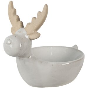 Clayre & Eef 6CE1589 Servierschale Beige 17x12x15 cm