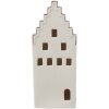 Clayre & Eef 6CE1598L Dekoration Haus mit LED Beige Goldfarbig 8x8x20 cm