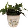 Sticlă decorativă pentru plante interioare Clayre & Eef, bej și galben, Ø 18x17 cm