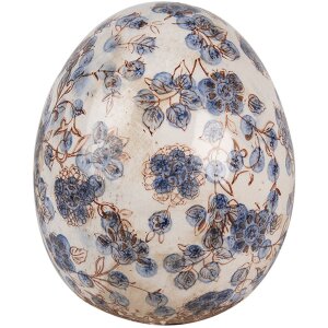 Clayre & Eef 6CE1620L Deko Ei Beige Blau Ø...