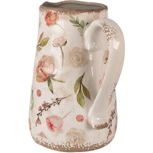 Krug decorativ Clayre & Eef bej roz 21x15x23 cm