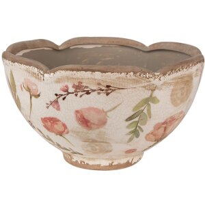 Clayre & Eef 6CE1626M Blumentopf für Innen Beige...