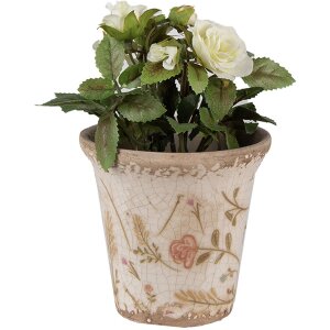 Clayre & Eef 6CE1629S Innenblumentopf Keramik Beige...