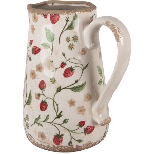 Clayre & Eef 6CE1633L Ulcior decorativ bej roșu...