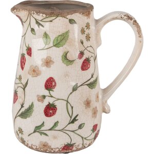 Clayre & Eef 6CE1633M Ulcior decorativ bej roșu...