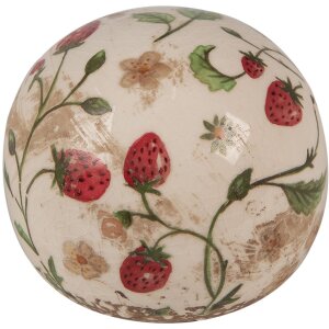 Clayre & Eef 6CE1636 Deko Keramik Beige Rot Ø...