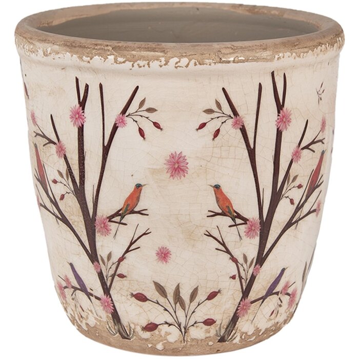 Sticlă decorative interior, bej-brun, 14x13 cm, Clayre & Eef