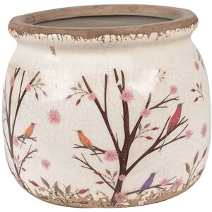 Clayre & Eef 6CE1642M Blumentopf für Innen Beige...