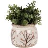 Sticlă ceramică pentru plante interioare, stil rural, bej maro, Ø 16x13 cm