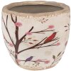 Sticlă ceramică pentru plante interioare Clayre & Eef, bej maro, Ø 13x11 cm