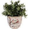 Sticlă ceramică pentru plante interioare Clayre & Eef, bej maro, Ø 13x11 cm