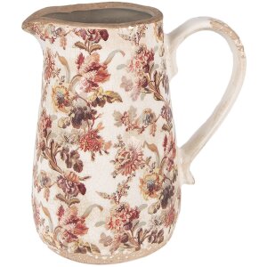 Crug decorativ Clayre & Eef bej roz 16x12x18 cm