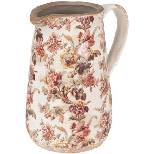 Crug decorativ Clayre & Eef bej roz 16x12x18 cm