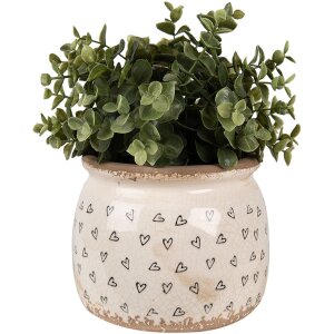 Clayre & Eef 6CE1653M Blumentopf für Innen Beige...